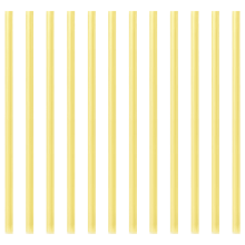 Clear Glass Drinking Straws Reusable Wide Bore 6 Pack