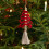 Macrame Christmas Tree Decoration Boho Red Woven Pendant 1