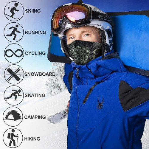 Vinterhalsvarmer vindtett balaklava for ski 2