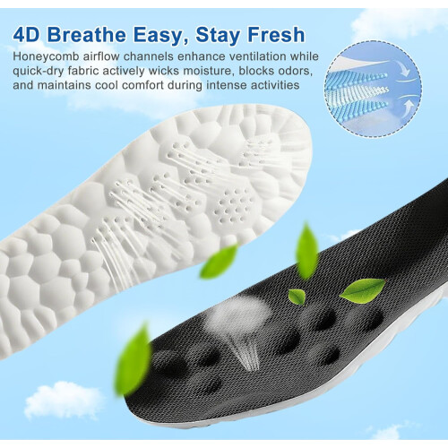 Solette 4D Cloud per uomo e donna in memory foam con supporto plantare 2
