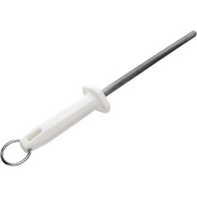 Acero de afilar blanco redondo de 10 pulgadas