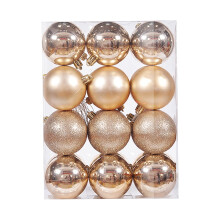 Christmas Tree Ornament Pendant 24PCS 6cm Beige