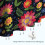 Cortina de chuveiro com estampa floral, 84x72 polegadas, com 12 ganchos. 6