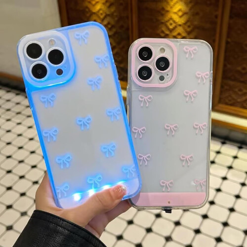 Θήκη τηλεφώνου LED με φιόγκο για iPhone 11–17Pro Max 2