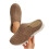 Sapatos femininos marrons confortáveis com biqueira acolchoada e sola grossa. 4