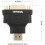 Προσαρμογέας HDMI σε DVI-D αρσενικό σε θηλυκό, επιχρυσωμένος, 2 τεμάχια 8