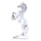 Horse Statue White Tabletop Ornament 1 piece 1