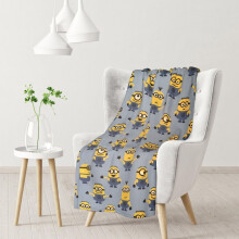 Minions fleece blanket soft cozy throw 30x40 inch