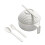 Instant bowl with lid and chopsticks set 1 piece 1