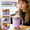 Selbstumrührender Kaffeebecher mit Kühlfunktion, 400 ml, USB-aufladbar 4