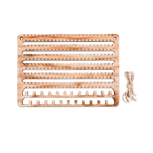 Wooden Wall-Mounted Jewelry Organizer with Earring,