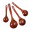 Meidiya Wooden Spoon Solid Wood Curved Handle 1 Piece 1