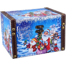 Retro wooden candy storage box Christmas photo prop