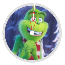 Grin-Ch Christmas Tree Skirt 36 Inch Rustic Holiday Decor