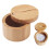 Bamboo Salt and Pepper Box with Spoon 1-Compartment 1