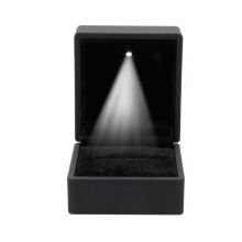 Soft Interior Ring Box with LED Display Case