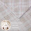 Σετ σεντόνια Cozy Flannel από βαμβάκι, δύο τεμάχια, ροζ καρό 3