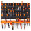 Wall Workshop Organizer Toolboard 69 x 54 cm Orange — tool board, garage organizer, wall system, tool holders, pegboard 1