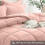 Σετ παπλωμάτων King Pink, διπλής όψης, 3 τεμαχίων 3