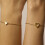 Herzarmband-Set für Damen, vergoldet, 2er-Pack 6