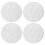 Sink Drying Mat Round Rubber Protector 4 pcs 1