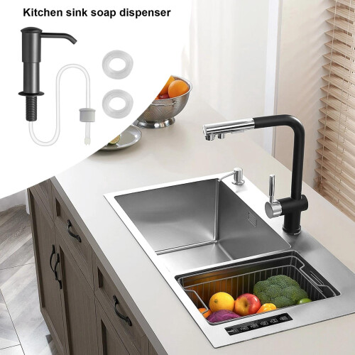 Rust-Resistant Kitchen Sink Soap Dispenser with Pump Head 1