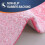 Baderomsmatte rosa 91x61 cm mikrofiberabsorberende 4