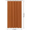 Vattentät duschdraperifoder 72x84 tum Bränd orange 7