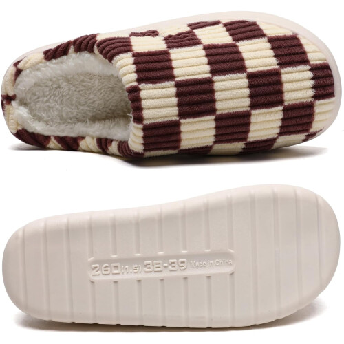 Γυναικείες χνουδωτές παντόφλες με memory foam και επένδυση από τεχνητή γούνα 2