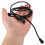 Black Elastic Kayak Paddle Leash 2 pcs 27.5 inches 5