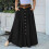 Women's A-Line Maxi Skirt Black L 4