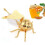Luxurious Metal Honey Container with Dipper Gold 1