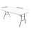 Spandex tablecloth white rectangular 6x2.5ft elastic 3
