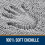 Badkamerkleed van chenille, 30x20 inch 3