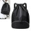 Black drawstring sports backpack water-resistant 1 pack 1