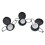 2X Diving Hand Mirror Convex Glass Adjustable Underwater 8