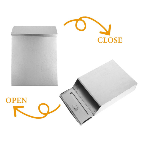HOMEMAXS Wall Mount Donation Box with Lock, Rustic Design 2