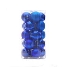 Christmas Balls Ornaments Blue 1.57 Inch 24 Pieces