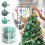 Green Christmas Ball Ornaments Plastic 12 pcs 2