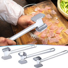 Martillo ablandador de carne de aluminio de doble cara para filetes