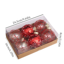 Champagne Gold Christmas Ball Ornaments 12ct