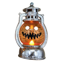 Halloween Pumpkin Lantern Vintage Plastic Electronic Candle