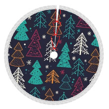 Christmas Tree Skirt 36 Inch Rustic Holiday Decor