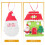 Conjunto de 2 enfeites de Natal em PVC para árvore de Natal 4