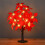 Artificial Poinsettia Tree with Warm White Lights 1