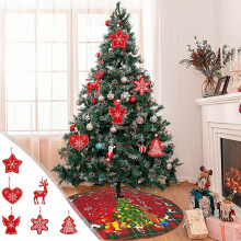 Wood Christmas Red Decorative Pendant 1 piece
