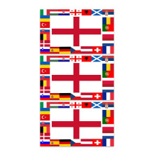 Ensemble de décorations de drapeaux de couleur pour une fête de football