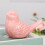 Keramik-Vogel-Toiletten-Schraubkappe, rosa 4