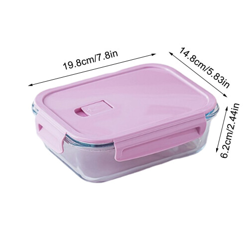 Glass Bento Box Microwave Safe 1-Pack 2