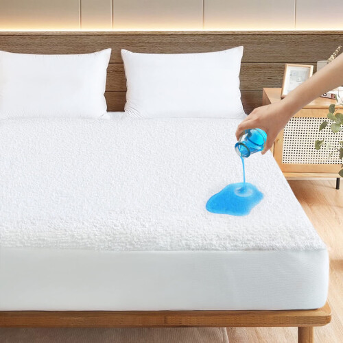 Protège-matelas King 76 x 80 pouces en éponge imperméable